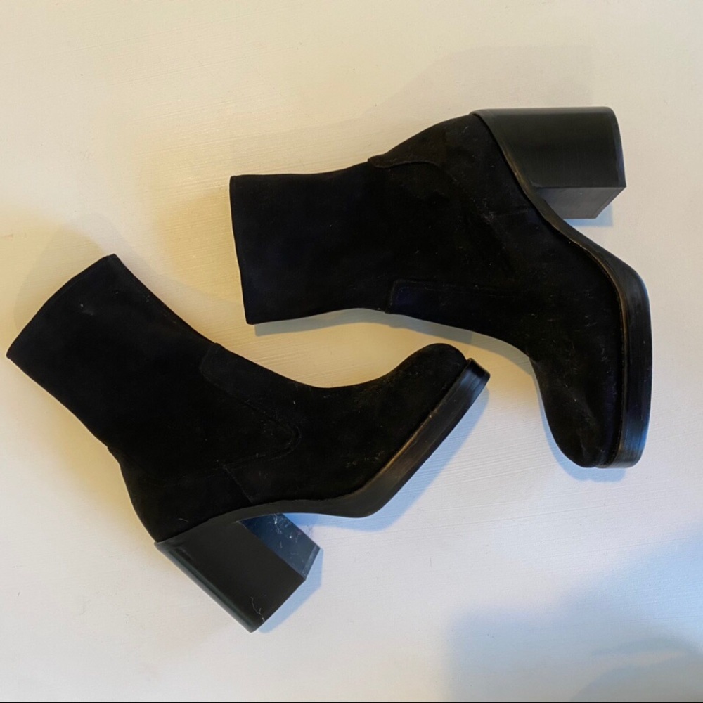Jeffrey Campbell Black Platform Booties